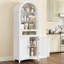 Armoire de rangement arquée de 66,2 po de hauteur avec tiroir rabattable et tablettes-1836789923