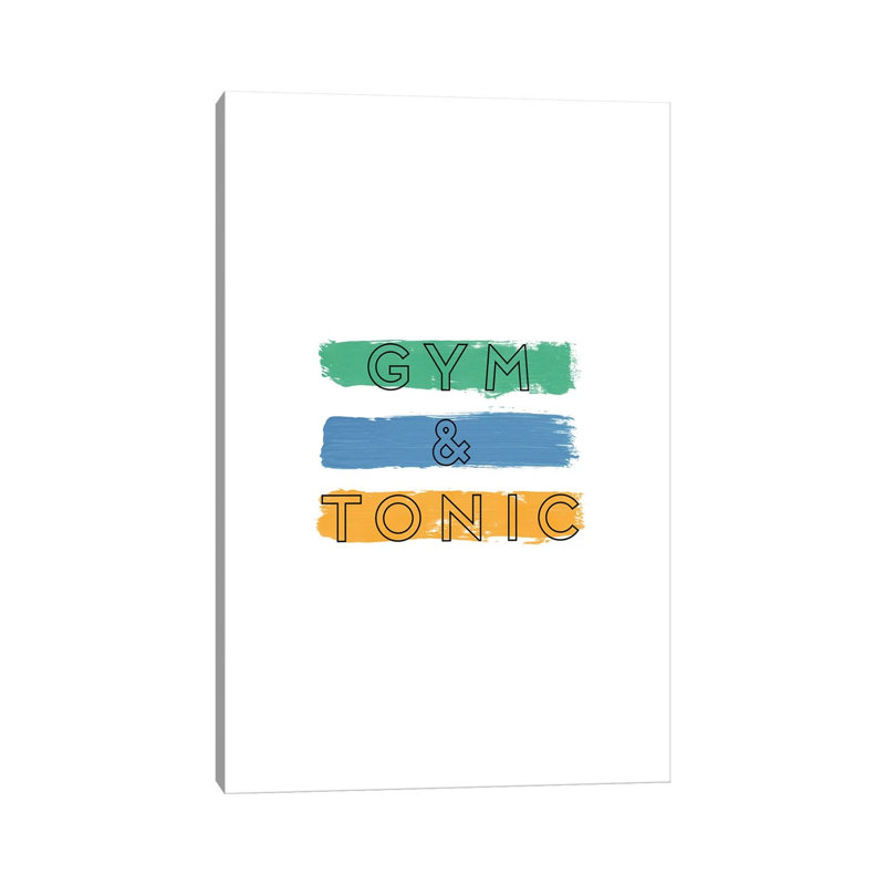 Gym & Tonic by Orara Studio - Wrapped Canvas Print, 66.04 cm H x 45.72 cm W x 1.91 cm D