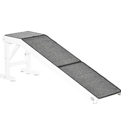 60"X16"X20" Pet Ramp For Pets, , White, Slip Carpet, Supports Pets' Daily Activities Dog And Cat Camping Ramp, 60"X16"X20", Non-Slip, Enhances Experience