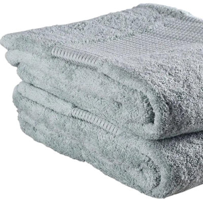 Ensemble de deux débarbouillettes en ratine de coton à séchage rapide 13 po x 13 po Sea Green