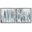 Abstract Brushed Rainfall Contemporary Modern Painting Susan Jill