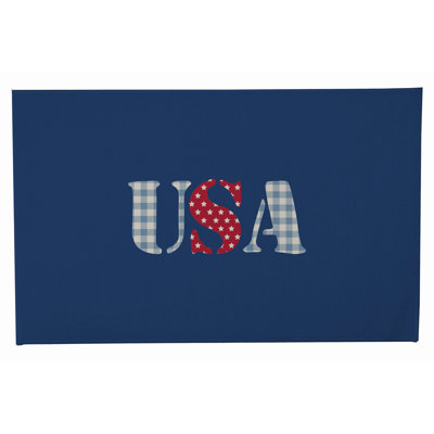USA Gingham Decorative Bathmat