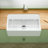 30" L x 18" W Fireclay Apron Front Farmhouse Sink for Kitchen & Laundry, Single Bowl White Farm Sink, Included 2 Custom Accessories-110500102