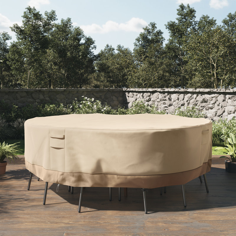 Housse pour table d'extérieur Pure Garden avec protection UV 50+ et envers imperméable - Housses pour meubles de patio