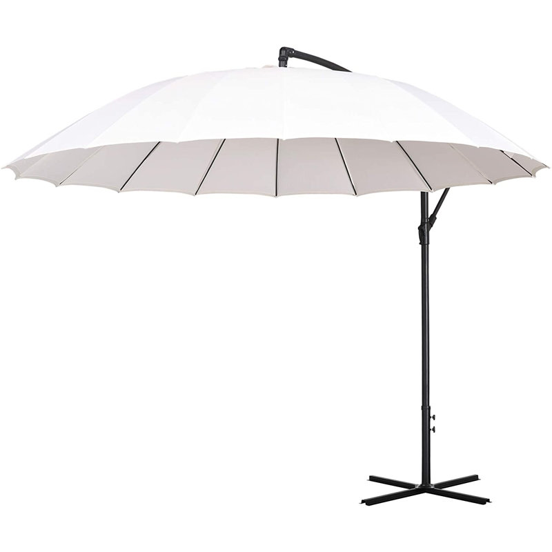 Curtis 3m Traditional Parasol, Cream White