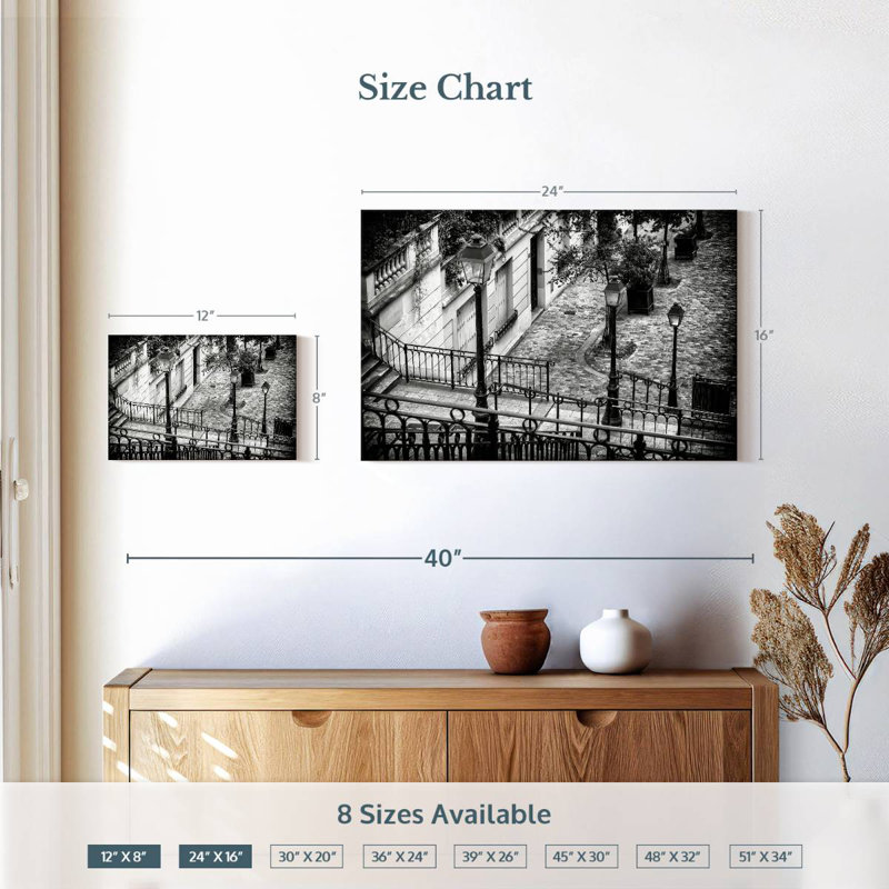 Keesha Staircase Montmartre II, 16" H x 24" W