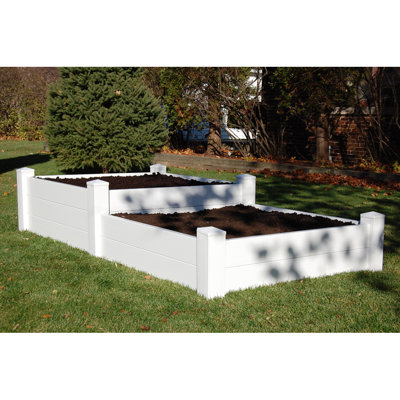 Lit de jardin surélevé en plastique 8 pi x 4 pi Jaleel