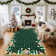 Christmas Area Rug Machine Washable Holiday Rug with Rubber Backing Non-Slip Low Pile Xmas Decorative Carpet, Stain-Resistant Merry Christmas Foldable Floor Covering