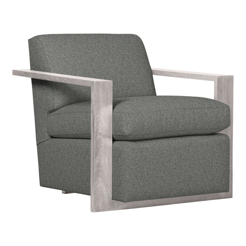 Thom Filicia Home 32" Wide Upholstered Armchair, Dove Gray, Ian Pewter