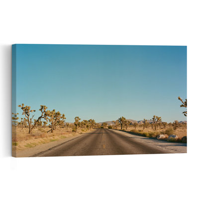 Joshua Tree Desert Road Abstract Contemporary Landscape Nature Wall Art Print