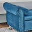 Banc de rangement en velours doux avec boutons en cristal et 1 coussin-247126426