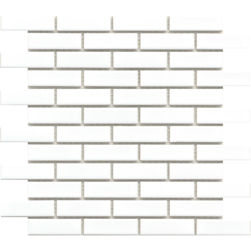 Savvy™ 11 In. X 12 In. Glossy Porcelain Floor And Wall Tile (13.86 Sq. Ft./Case), White
