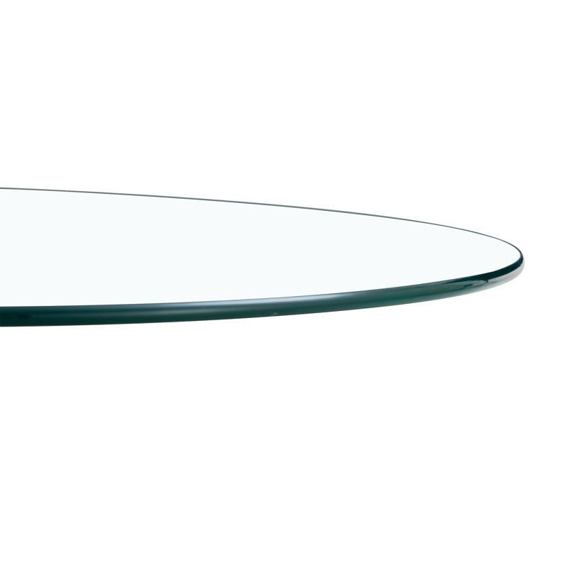 Table de salle à manger moderne moderne en verre trempé de 35 po pour petits espaces, Or