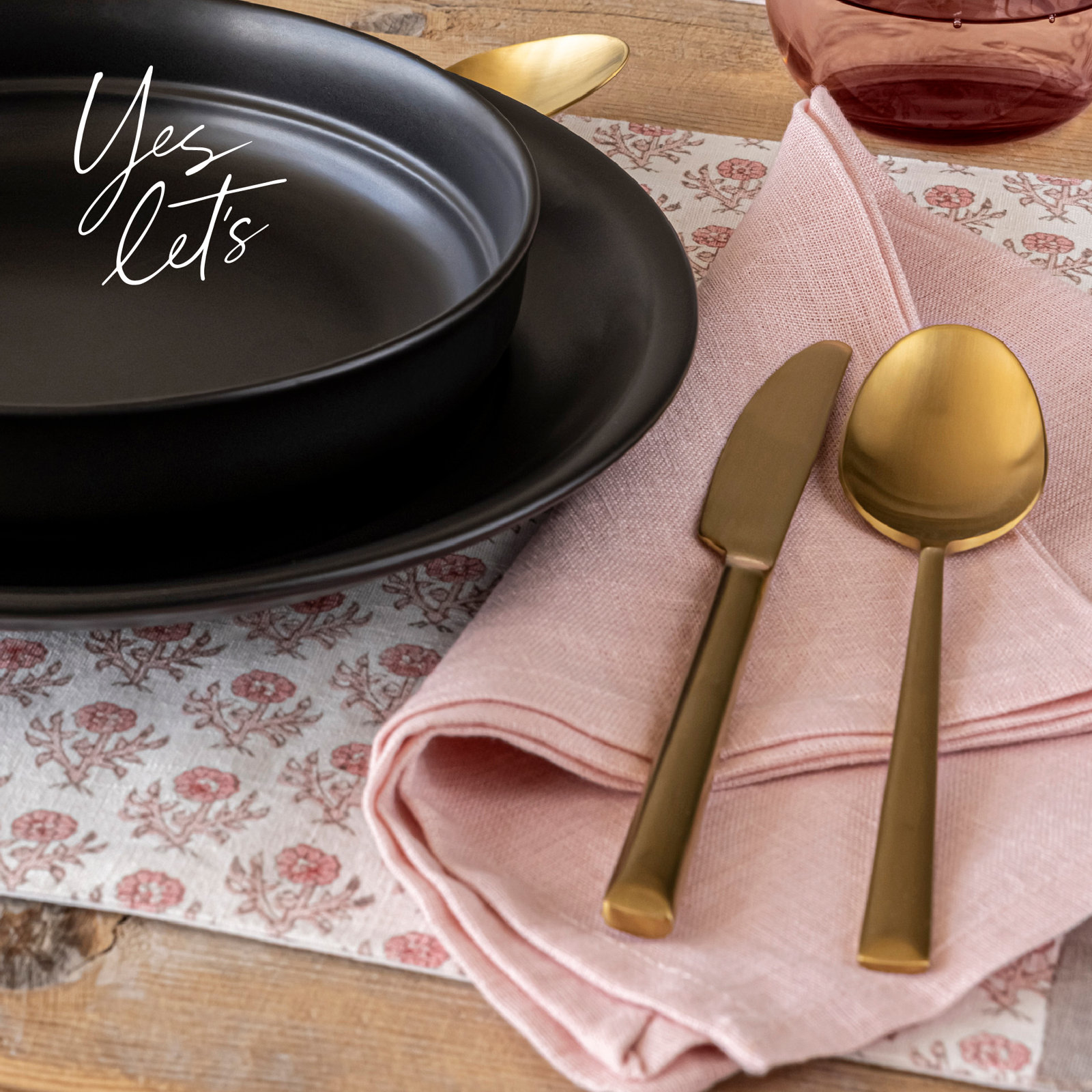 100% Linen Napkin, Pink