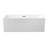 58" Streamline Freestanding Soaking Acrylic Bathtub With Drain and Bamboo Tray-75137198