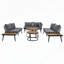 Ensemble de canapé modulaire d'extérieur avec tables polyvalentes et coussins confortables pour divers espaces-615806384