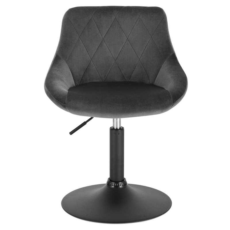 Blasco Swivel Adjustable Height Stool, Dark Grey
