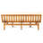 Slat Paneled Daybed In Wood With Water- Cushions, Convertible Style Bed, 73.74W X 40.46D 12.87H, Foldable Feature Option, 73.74" W 40.46" D 12.87" H