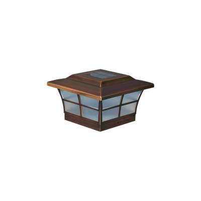 10DD60C38C0C4D359125B39C6B473BC1 6 X 6 Inch Copper Plated Prestige Solar Post Cap