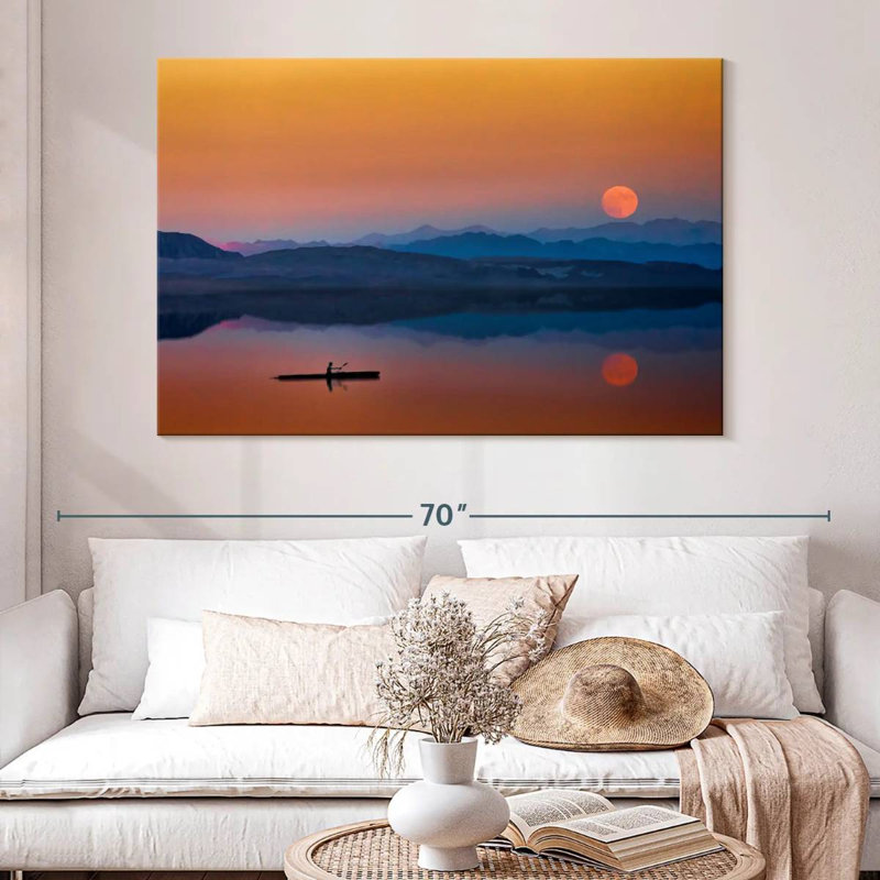 Gillard Sunset Rowboat, 34" H x 51" W