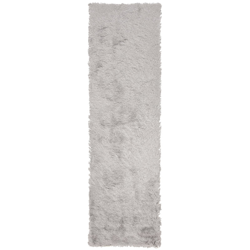 Tapis sauge touffeté à la main Cimah, Tapis de couloir 2 pi 3 po x 8 pi