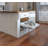 Slide-A-Shelf Made-To-Fit Slide-Out Shelf All White Finish - Full Extension Rails With Soft Closing Feature-99603527-99603725
