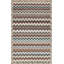 Abbott Hand Tufted Wool Chevron / Zig Zag Area Rug in Brown-1576987213