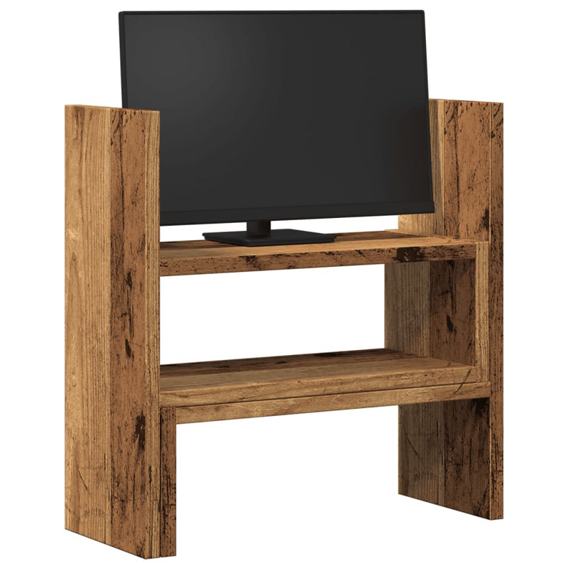 Shantee Manufactured Wood Desk Organiser, Old Wood