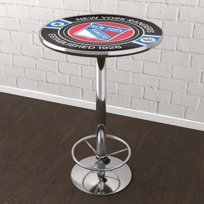 New York Ranges Patch  Bar Table With Footrest