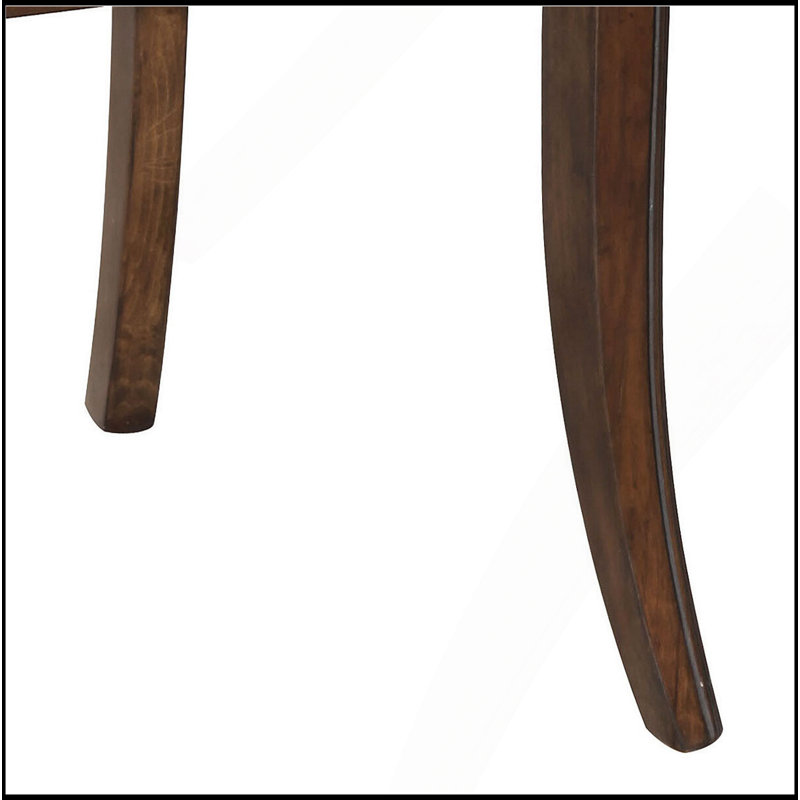 Ensemble de 2 chaises d'appoint brun et noyer foncé