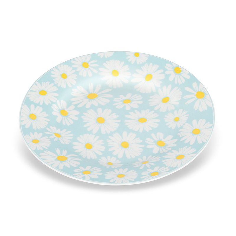 Ensemble de 4 assiettes à motif marguerite