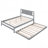 Full Size Platform Bed With Adjustable Trundle