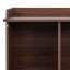 Bibliothèque à 10 tablettes au fini noyer, idéale pour le rangement organisé et la présentation durable