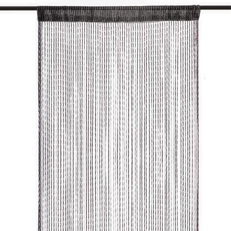 Argonne Semi Sheer Curtain Single Panel, Black