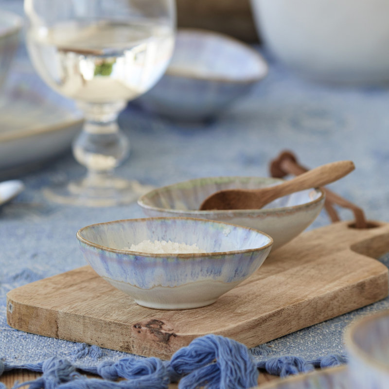 Brisa Handmade Stoneware Rice Bowl, Blue