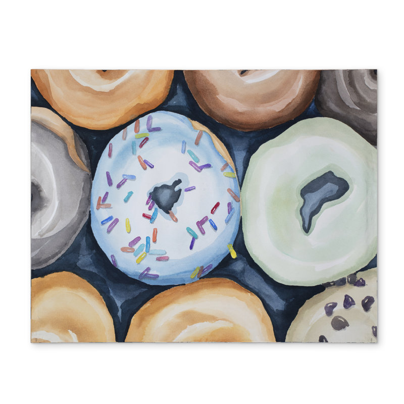 Watercolor Doughnuts Placemat | Polyester Food Decor