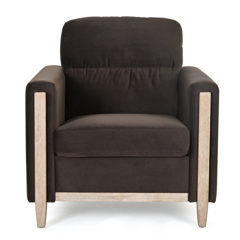 1 Seater Sofa For Living Room, Brown
