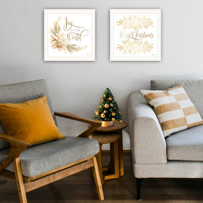 Golden Merry Christmas Wall Art. Transform Bedroom Decor. Wood+Paper. 14.02X2.03X14.02 In, 4.02 Lb Home Decor Lb. Add A Touch