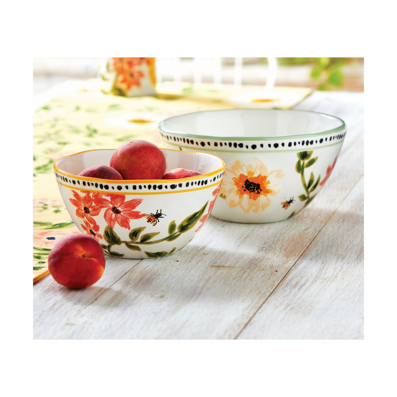Bee Floral Bowl Set/2