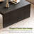 39.4-Inch Fluted Coffee Table