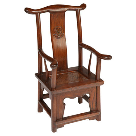 Hangzhou Queen Anne Back Armchair, Warm Elm