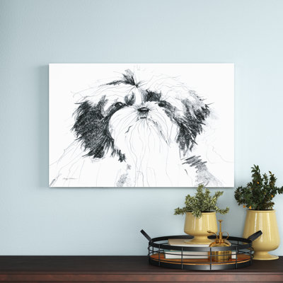 Flora Sitting Pretty by Avery Tillmon - Wrapped Canvas Print