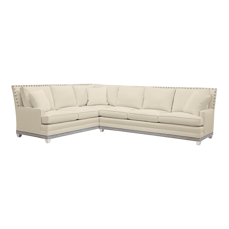 American Bungalow 2-Piece Riverside L- Sectional, Kimoni Natural, Casa Blanca, Yes