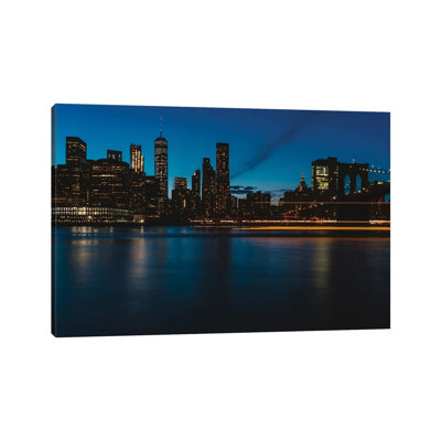 New York Lights II 1 Piece Wall Art on Canvas