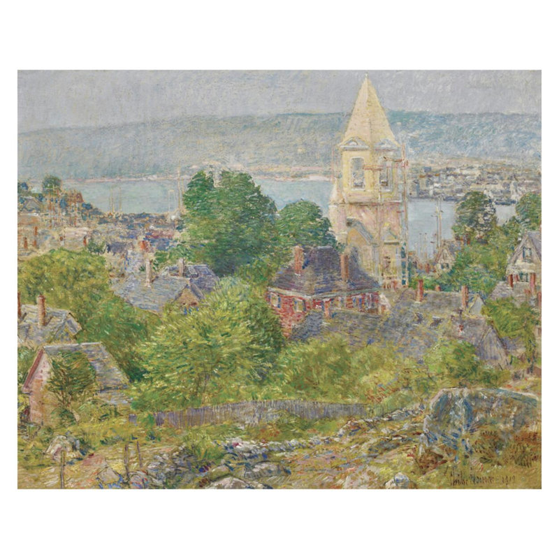 «Gloucester» par Childe Hassam - estampe numérique, H 32 po x l 40 po