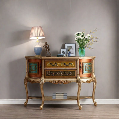 Hand-Painted  Hallway Cabinet