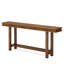 Console extra longue 70,9 po, canapé rustique derrière le canapé, table d'appoint à 2 niveaux avec rangement pour le salon, le couloir, le vestibule, brun rustique