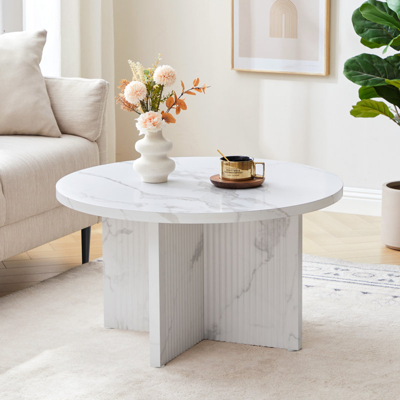 Table basse Marble, Blanc