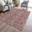 Machine Washable Indoor/Outdoor Xhevrie Blush Rug-1505507737
