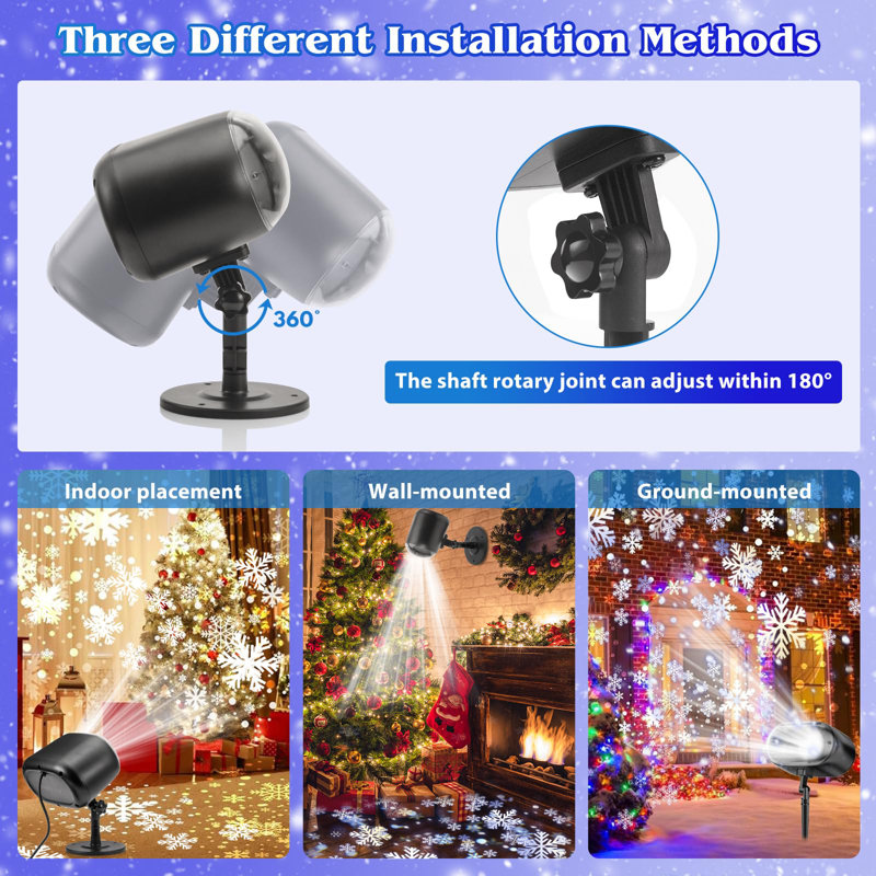Lareina Snowfall LED Light Projector with Realistic Effects